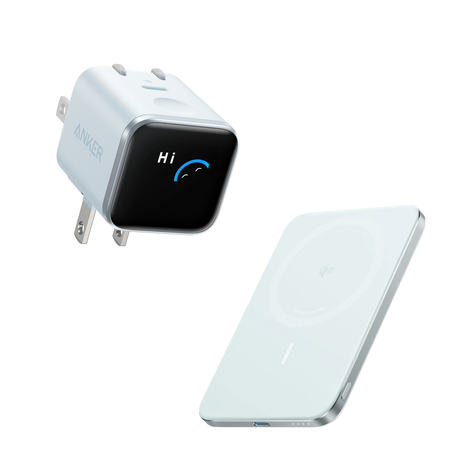 Anker Nano 45W Smart Display Charger and 5K Wireless Power Bank