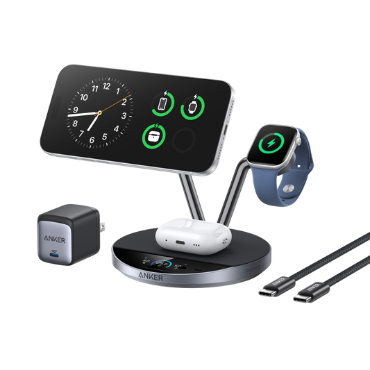 Anker Prime Wireless Charging Station (3-in-1, MagGo, AirCool, Dock Stand)