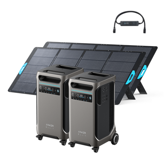 2× Anker SOLIX F3800 + Double Power Hub + 2× 400W Solar Panel