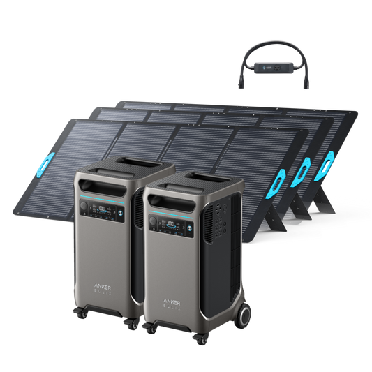 2× Anker SOLIX F3800 + Double Power Hub + 3× 400W Solar Panel