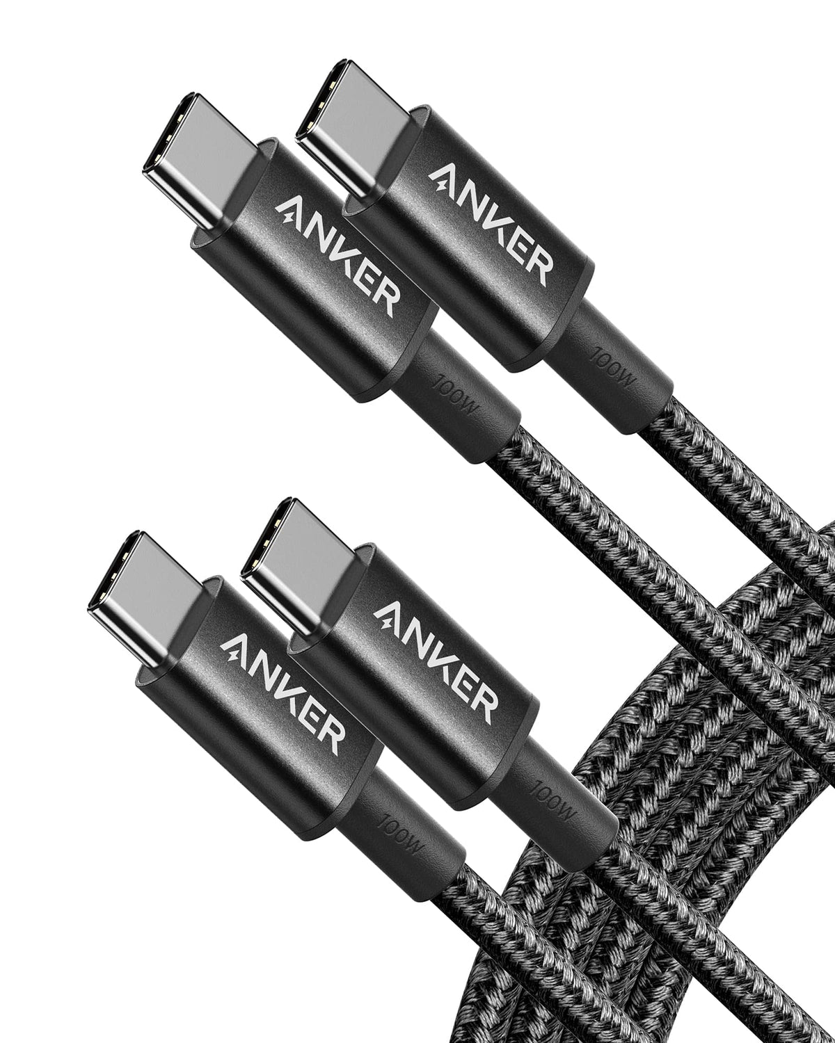 Anker &lt;b&gt;333&lt;/b&gt; USB-C to USB-C Cable (6ft Nylon, 2-Pack)