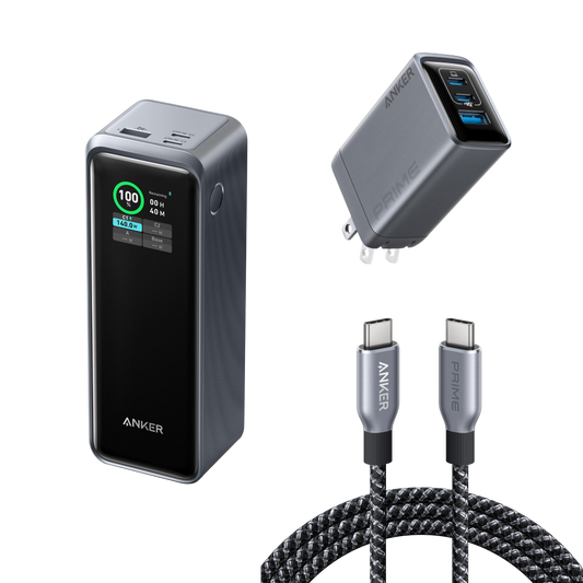 Travel Power Kit | Anker Prime 250W Power Bank and 100W 3-Port Charger