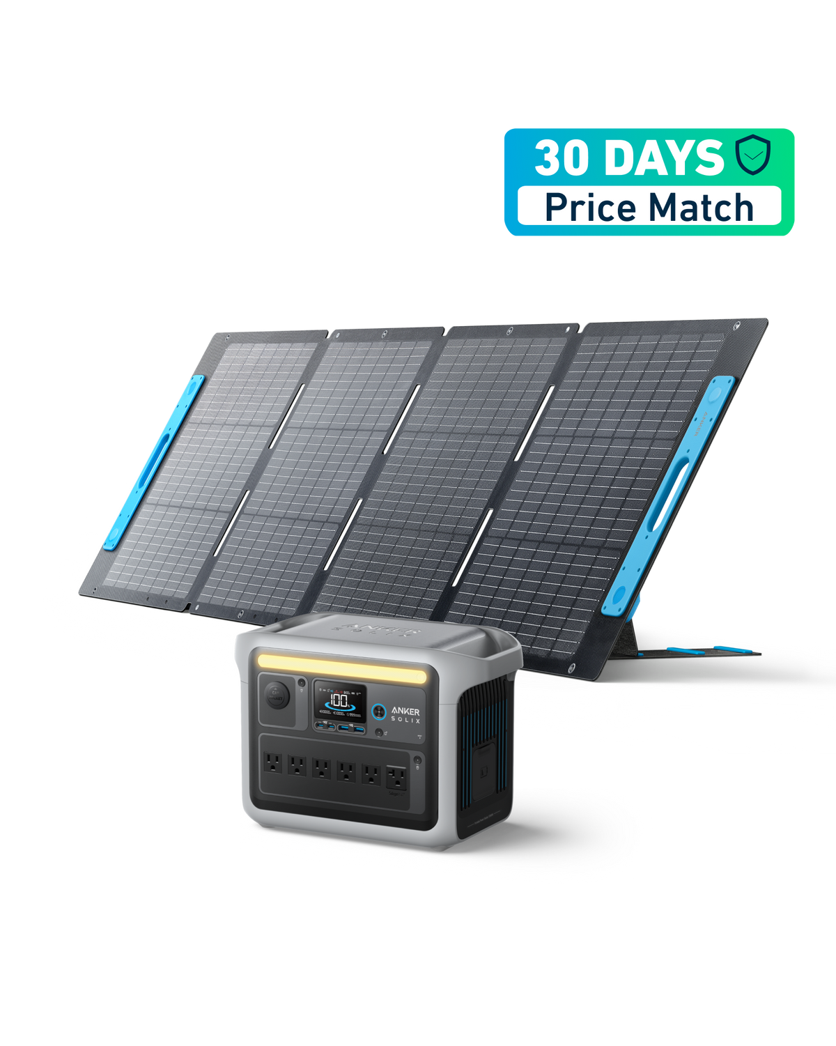 Anker SOLIX C1000 Portable Power Station - 1056Wh | 1800W｜200W Solar Panel